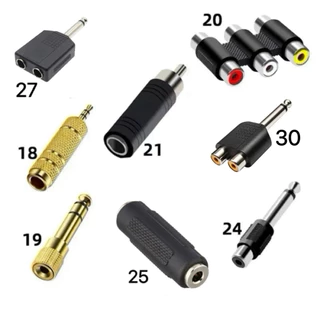 Jack RCA AV Audio อะแดปเตอร์แปลงหัว สำหรับเสียงและภาพ