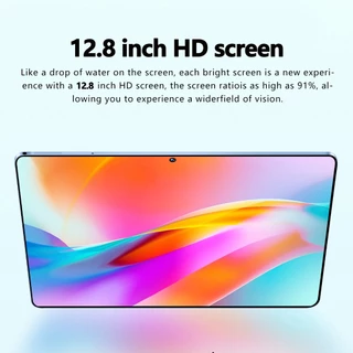 [แท็บเล็ตเพื่อการเรียนรู้] S13 Ultra หน้าจอ HD 12.8นิ้ว คอมพิวเตอร์แท็บเล็ต 16GB+1024GB ความละเอียดสูง Android สนับสนุน