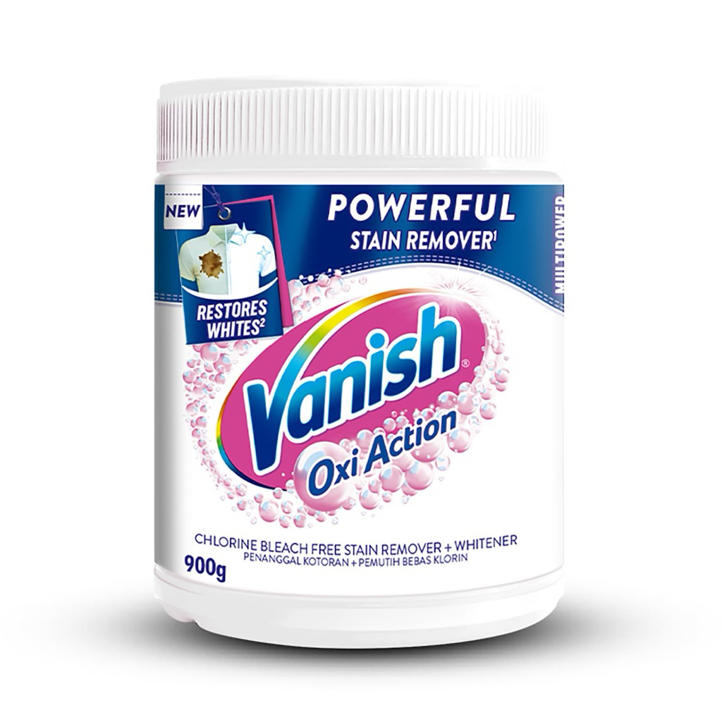 VANISH WHITE POWDER 500G // Vanish Oxi Action Stain Remover Pre-wash Spray 500ml