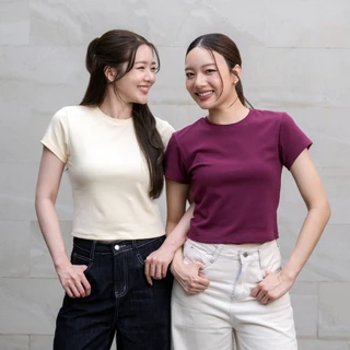 MEET ME - Top 0001 I BASIC JOYS เสื้อครอปเก็บหุ่นเป๊ะ