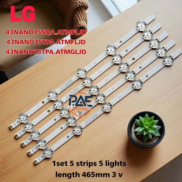 #แอลจี LG หลอดเเบล็คไลท์ทีวีแอลจี Backlight TV  รุ่น 43NANO75SQA.ATMFLJD/ 43NANO75TPA.ATMFLJD/ 43NAN
