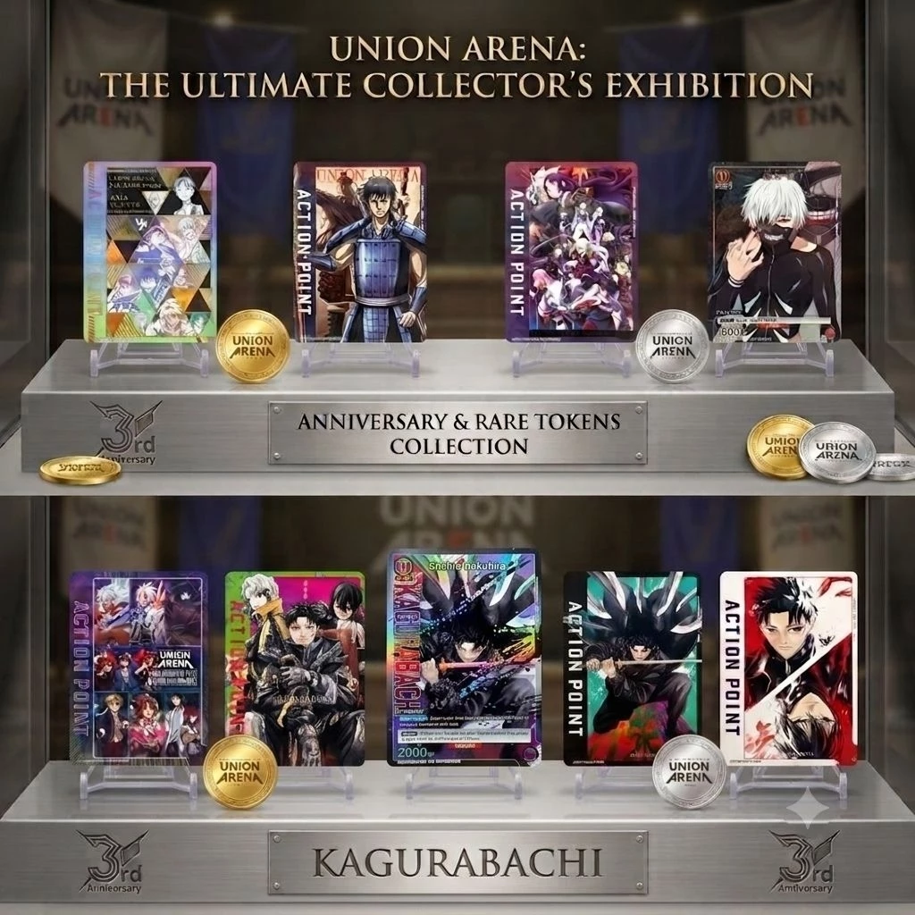 (พร้อมส่ง/แท้✅️) ของสะสม อนิเมะ การ์ด Union Arena 3rd Anniversary Action Point ยูเนี่ยน อารีน่า kagurabachi evagelion