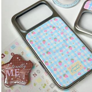 *มีแม่เหล็ก* Silver Edge Phone Case (เคสโทรศัพท์แม่เหล็กผิวด้าน ขอบเงิน) IP11-17PM : InnerChild Col. - SM,PLS!