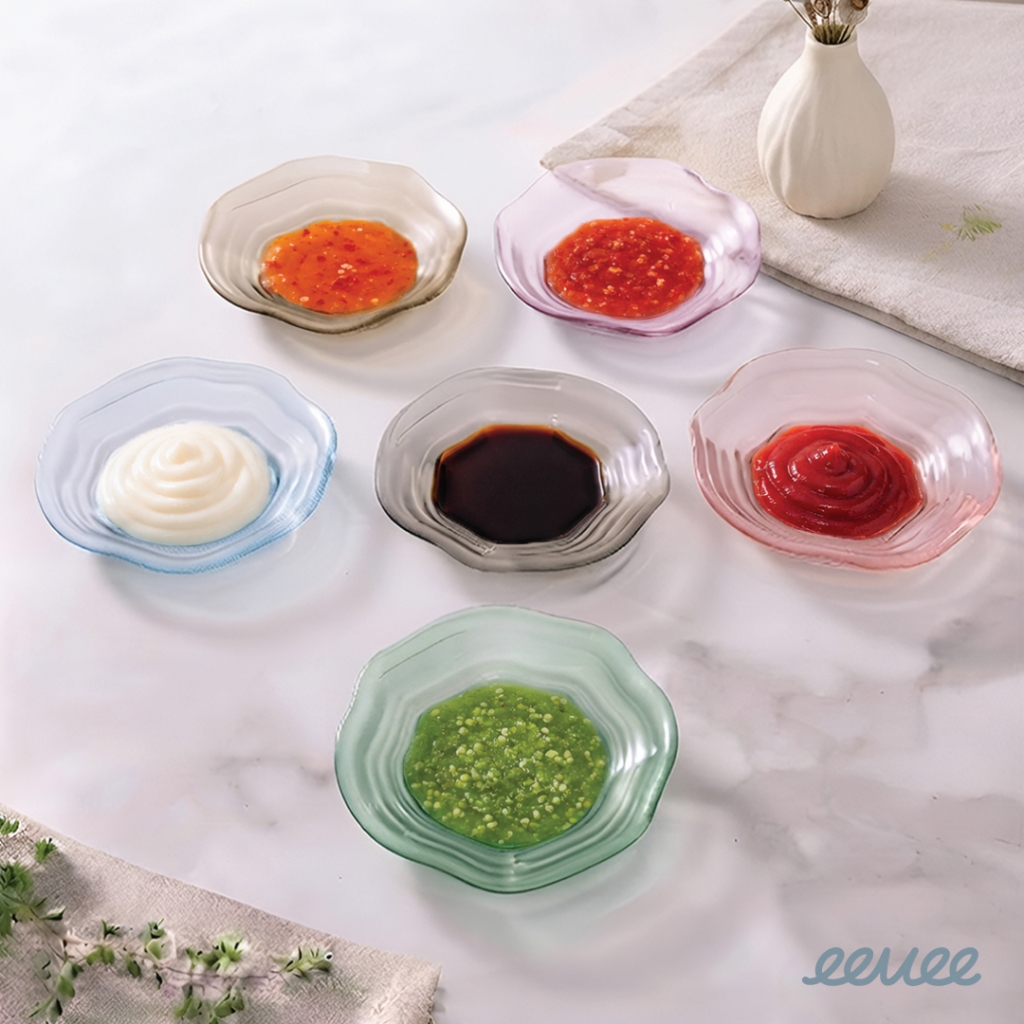 eevee | ถ้วยน้ำจิ้ม "ริปเปิ้ล" แพค6/24ชิ้น “Ripple” Sauce Dish ถ้วยพลาสติก ถ้วยซอส ถ้วยเล็ก