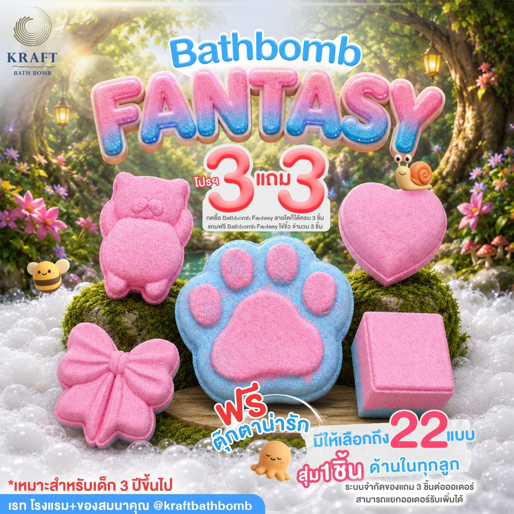 Surprize! Bath Bomb Fantasy แช่สนุก ฟองนุ่ม ลุ้นเซอร์ไพร์สลับ!