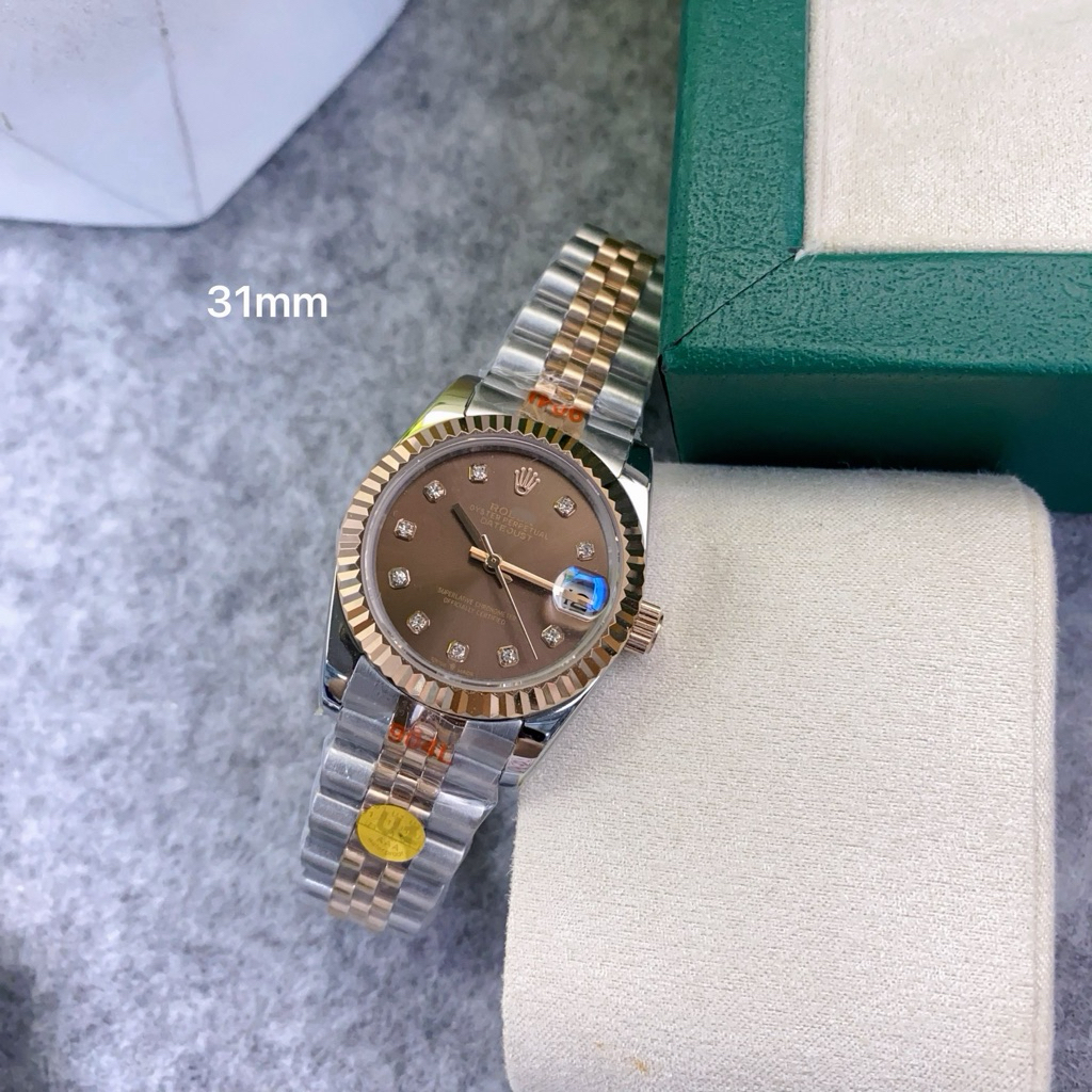 นาฬิกาDatejust31mm ระบบออโต้ หน้าปัดสีchocolateสายจูบิลี่งานCC