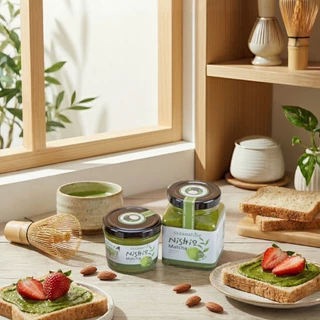 เนยถั่วอัลมอนด์ รสชาเขียว Nishio Matcha Almond Butter|ไม่เติมน้ำตาล|ไม่เติมน้ำมัน|ผลิตวันต่อวัน