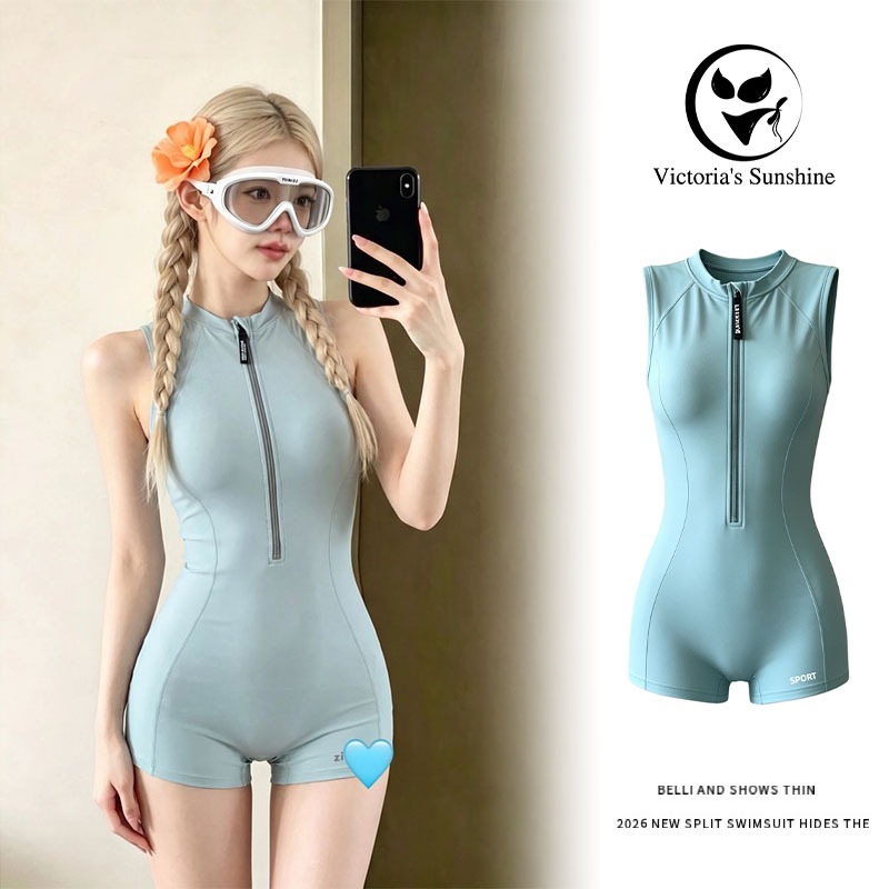 ชุดว่ายน้ำผู้หญิง swimsuit วันพีช มีฟองน้ำ ผ้าที่แห้งเร็ว swimming suit for women#1221
