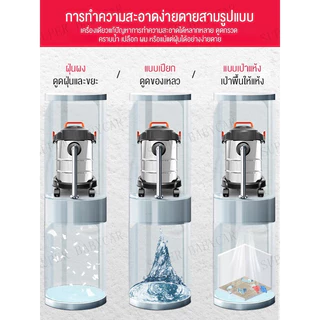 🔥ที่นิยมมากที่สุด🔥 เครื่องดูดฝุ่น 3in1 เครื่องดูดฝุ่นอุตสาหกรรม2000W 19Lเครื่องดูดฝุ่น ดูดน้ำ เป่าลม ถังสแตนเลส สูญ