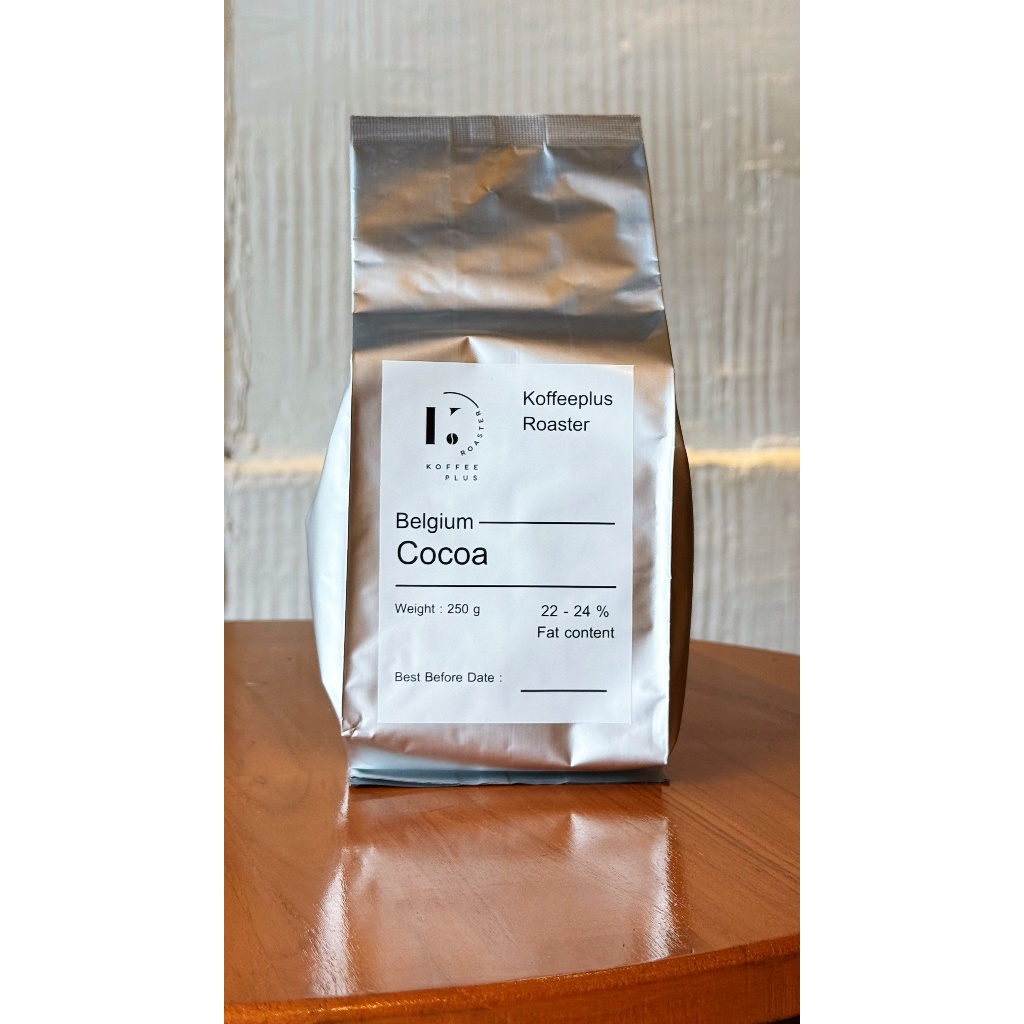 Cacao Belgium ผงโกโก้เบลเยียม 100% Koffeeplus Roaster Academy