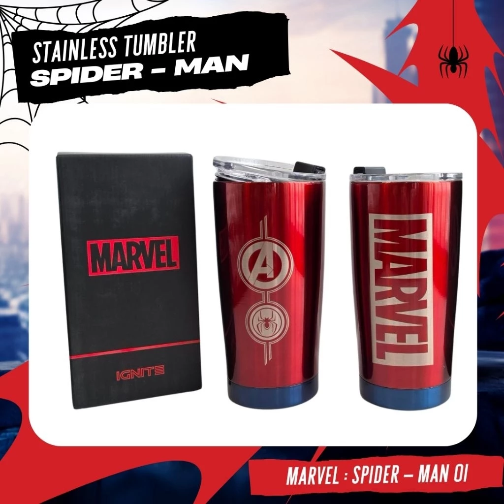 [พร้อมส่ง] IGNITE แก้วเก็บอุณหภูมิ ร้อน เย็น มาร์เวล Avengers Stainless Tumbler