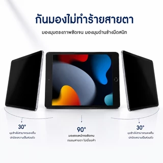 cxshop (020)ฟิล์มกระจกกันมองเต็มจอ สำหรับ iPadและTab Gen7/8/9 10.2 Air4 Pro 11.0