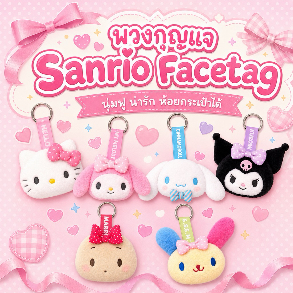 Sanrio Japan พวงหน้า หวงหัว ของญี่ปุ่น พร้อมส่ง ꔛ ซานริโอ้ ของแท้