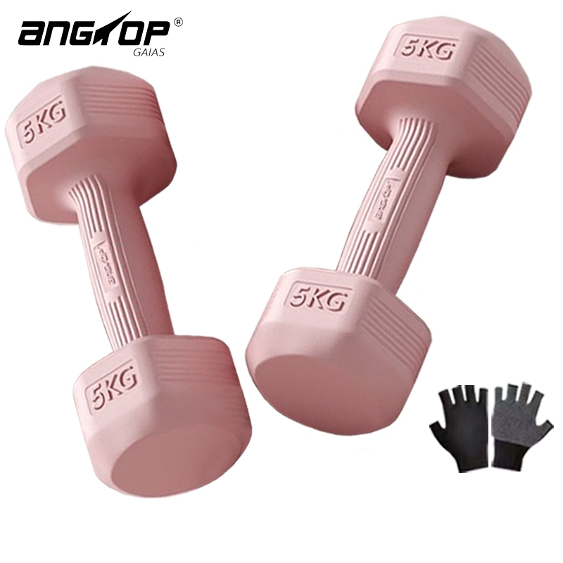 ANGTOP ดัมเบล 5 kg ดัมเบลผู้หญิง weight training pvc dumbell 1/1.5/2/3/4KG ดัมเบลออกำลังกาย