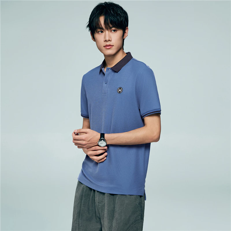 GIORDANO(Online Exclusive) เสื้อโปโลผู้ชาย Men's Colorblock UV-Protection Polo 13016316