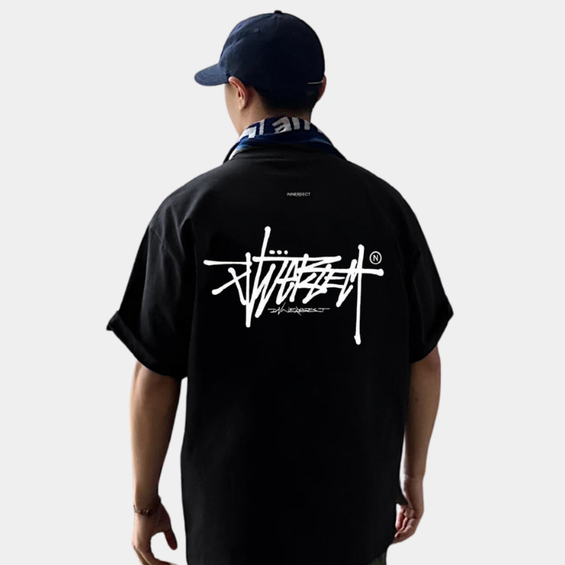 【ส่งไว 24ชม.】COME ALIVE เสื้อยืดผู้ชาย เสื้อยืดแฟชั่น Oversize ผ้าฝ้ายหนา Stussy Basic Logo ลายกราฟิกสตรีท แขนสั้น