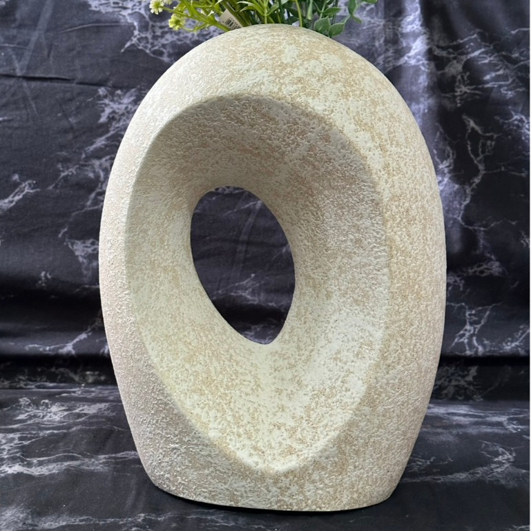 แจกันเซรามิค ขนาด 13นิ้ว แจกันจัดดอกไม้ แจกันโมเดิร์น Vase Ceramics ดีไซน์ทันสมัย แต่งบ้านสวยมาก