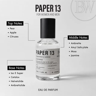[New Package] น้ำหอม BONWON กลิ่น Paper 13 กลิ่นดัง ยอดนิยม | ขนาด 30 ml.