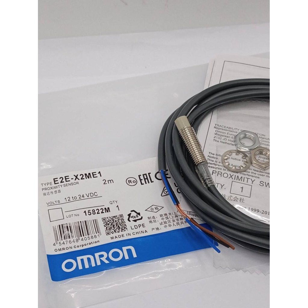 E2E-X2ME1 sensor เซ็นเซอร์  POX จับโลหะ ชนิด NPN-NO.  3สาย   เส้นผ่าศูนย์กลาง 8 มิลงที่ไทย จาก กทม