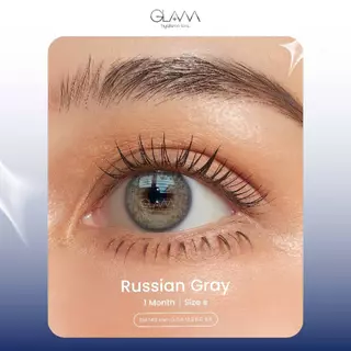 [ ซื้อ2คู่ถูกกว่า ] GLAM Hyaluron Lens💧 รุ่น Russian Brown/Gray เลนส์ไฮยาลูรอน สำหรับคนตาแห้ง ตอบโจทย์คนรักสุขภาพดวงตา