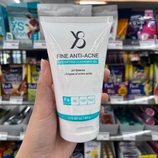 Y8 FINE ANTI-ACNE Detoxifying Cleansing Gel 80g เจลล้างหน้าสูตรสิว ทำความสะอาดลึก ลดการอุดตัน