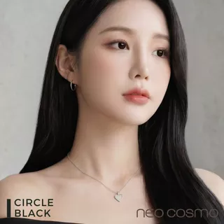 คอนแทคเลนส์ Circle Black (Neo Cosmo) สีดำธรรมชาติ เพิ่มโตเล็กน้อย ใส่ไปเรียนได้ มีส่งด่วนใน กทม.