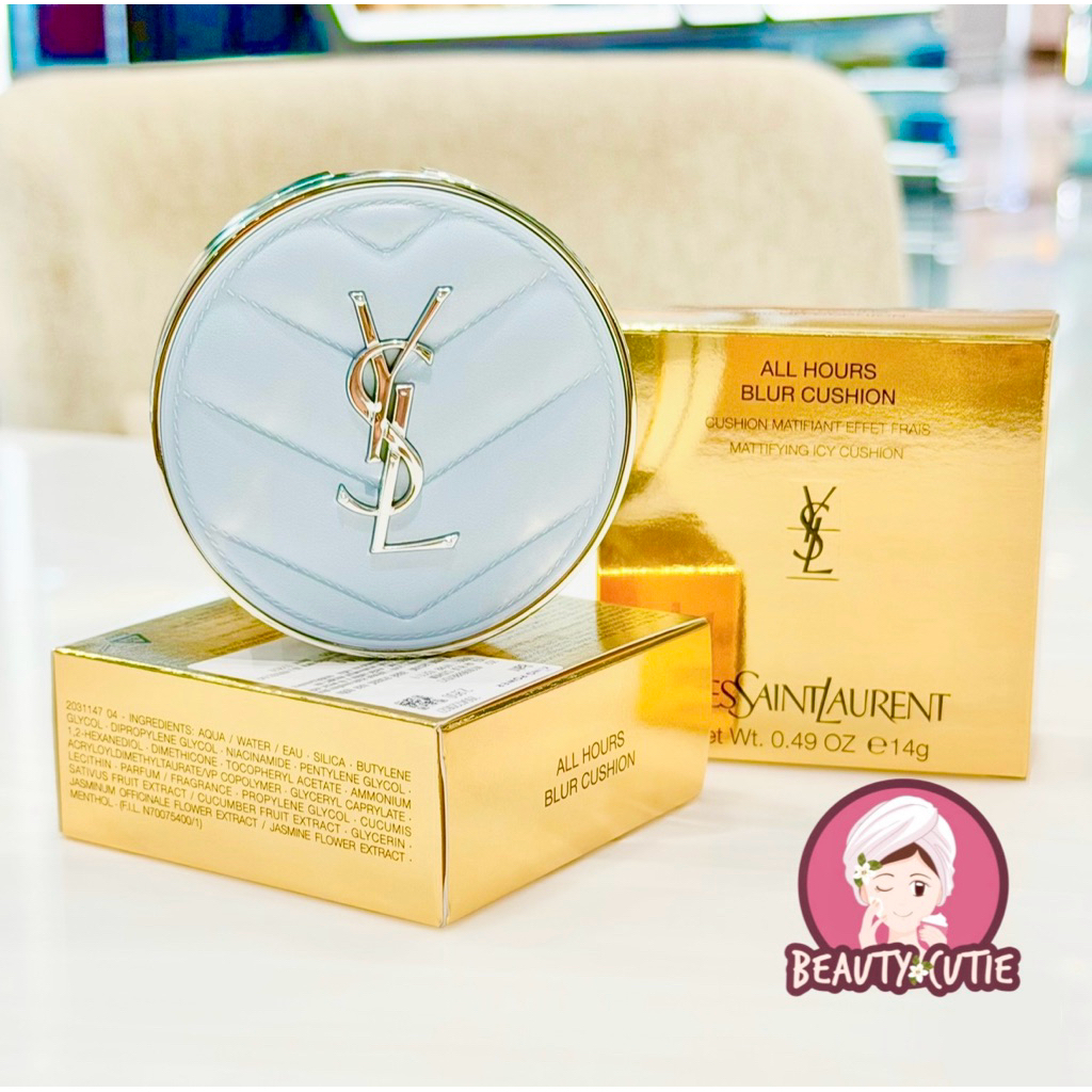🌟YSL คุชชั่น ALL HOURS BLUR CUSHION 14 g สีโปร่งแสง🌟ป้ายคิง แท้💯 จาก King Power