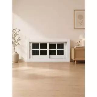 หน้าต่างบานเลื่อน อลูมิเนียม 2 ช่อง [ลายโมเดิร์น] 40x80cm.[ถูกสวยดีมีคุณภาพ][ล็อกซ้าย-ขวา][วงกบขอบใหญ่][สินค้าคุณภาพ]