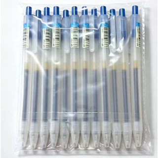 ปากกาเจล 0.5 มม. ปากกาหมึกเจลแบบกด สีดำ⚫️สีน้ำเงิน🔵สีแดง🔴เขียนลื่น แห้งเร็ว สําหรับนักเรียน