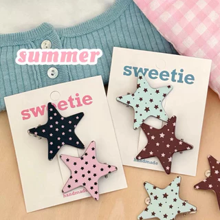 Cute 541 กิ๊บติดผม กิ๊บหนีบผมรูปดาวสีหวาน 2 ชิ้น/แพ็ค
