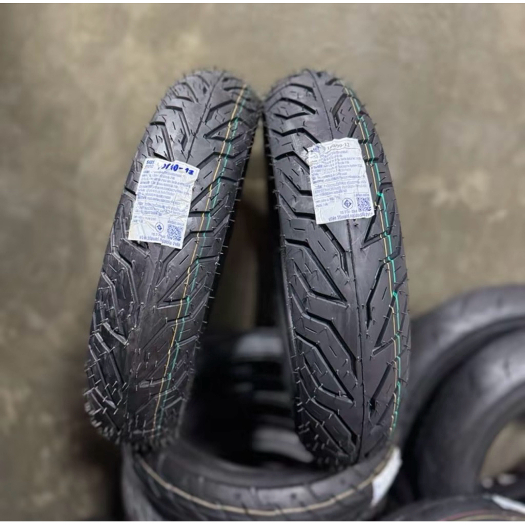 ยางนอก 90/90-12 100/90-12 v.459 By.Veerubber (DA) TL ไม่ต้องใช้ยาง