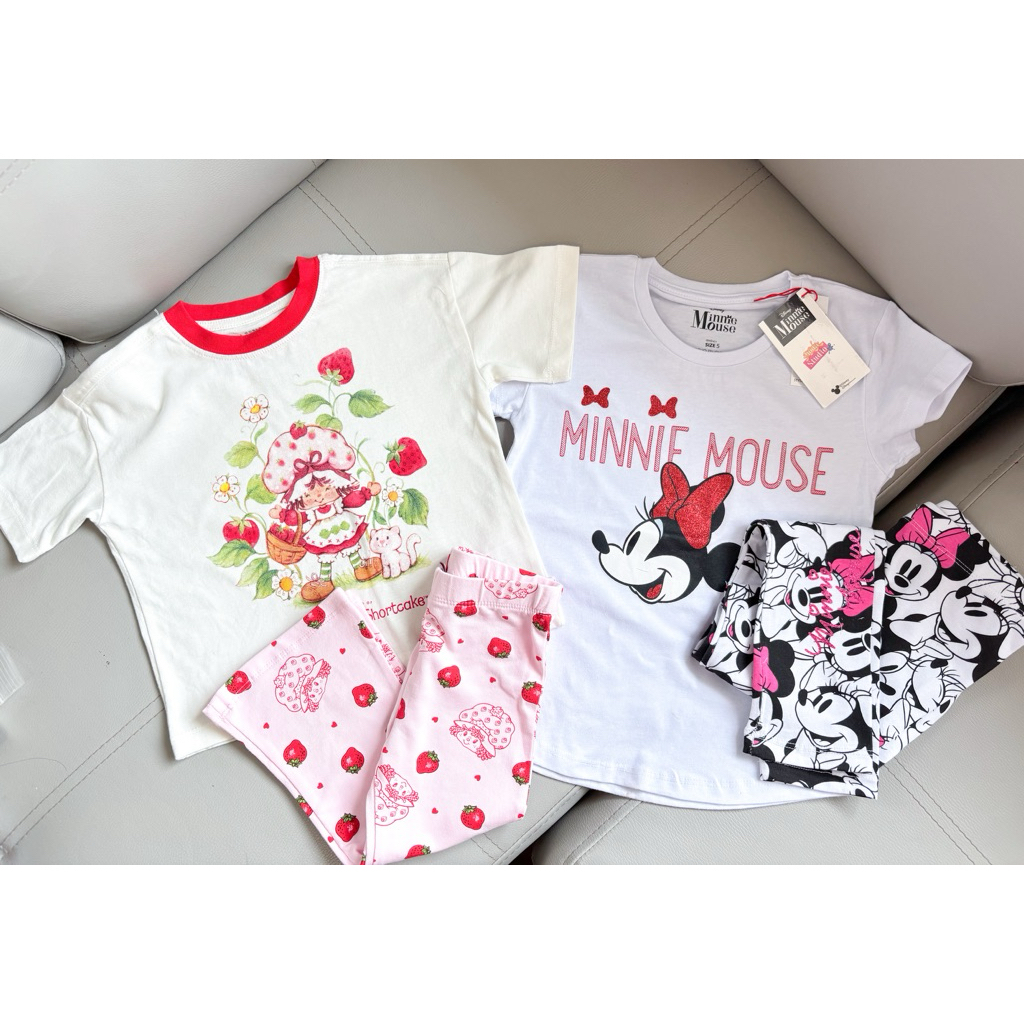 (1/5/6y) Disney,StrawberryShortcake ชุดเซ็ตเด็กผู้หญิง