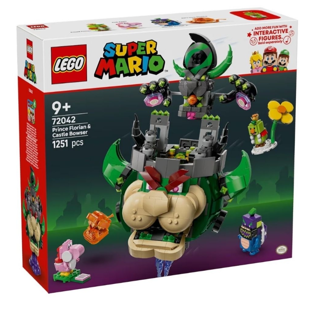 LEGO Super Mario Prince Florian and Castle Bowser Mario Merchandise, Game, 72042
