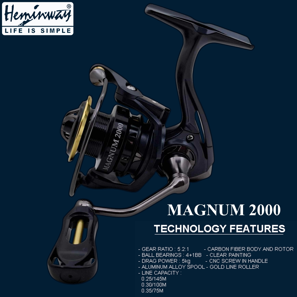 MAGNUM2000SP  รอกสปินแฮมมิ่งแวย์"MAGNUM 2000SP อัตราทด5:2:1/4+1b
