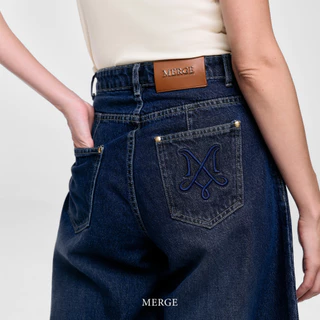Merge Official - Barrel Wide Jeans (พร้อมส่ง)