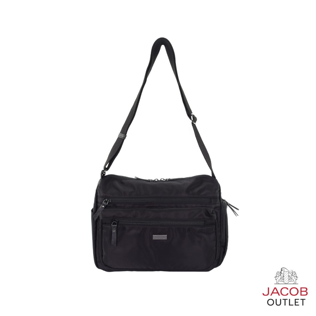 JACOB กระเป๋าสะพายผ้าไนลอน สีดำคลาสสิก รุ่น 70179P