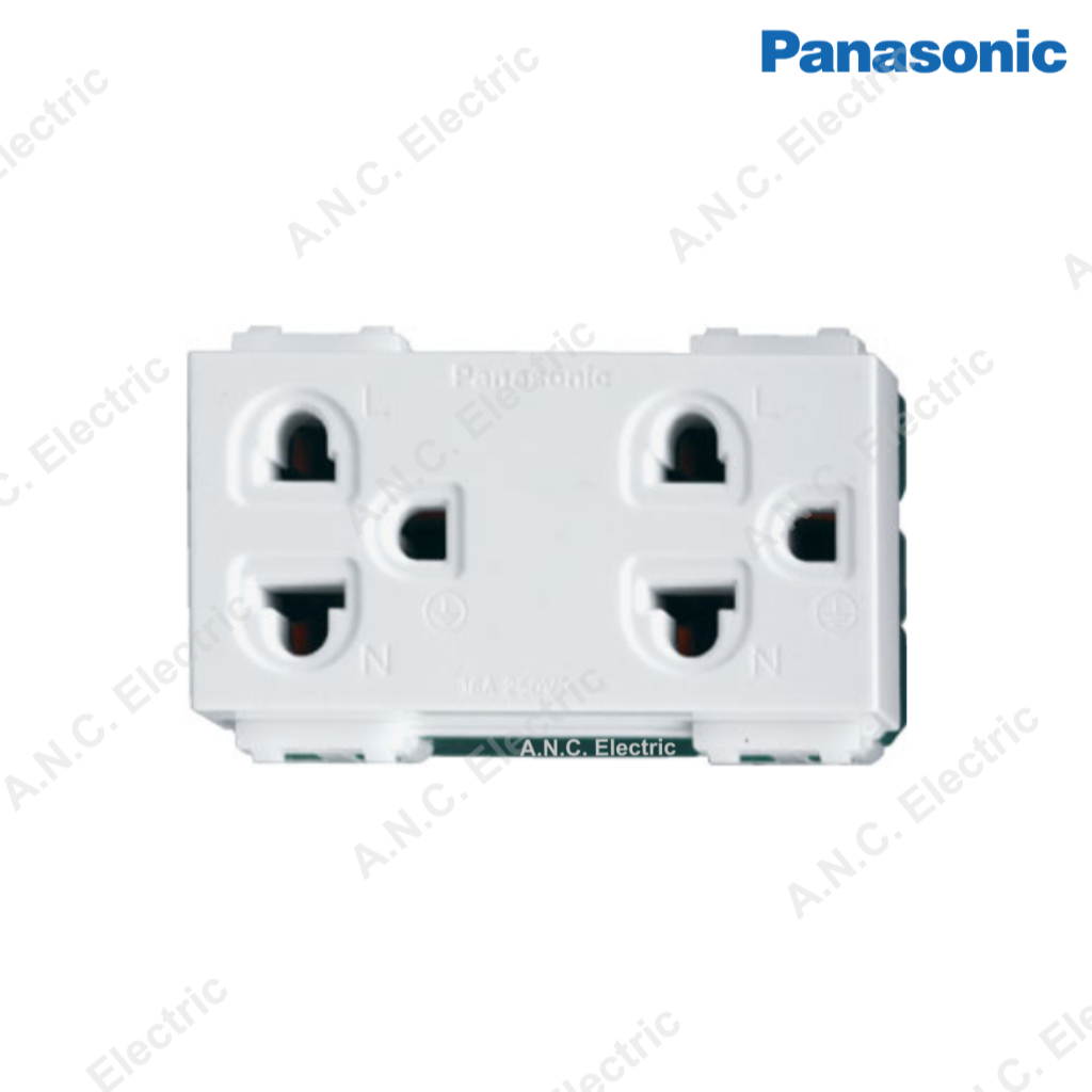 Panasonic ปลั๊กกราวด์คู่ เต้ารับมีกราวด์ พานาโซนิค รุ่น WEG 15929