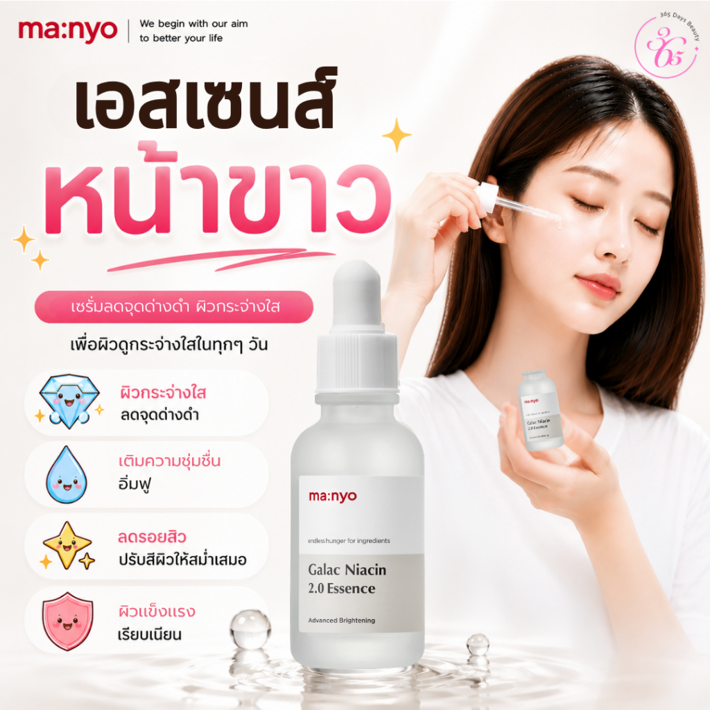 ของแท้/พร้อมส่ง Manyo Galac Niacin 2.0 Essence 30ml. /มานโย กาแลค ไนอะซิน 2.0 เอสเซนส์ 30มล.