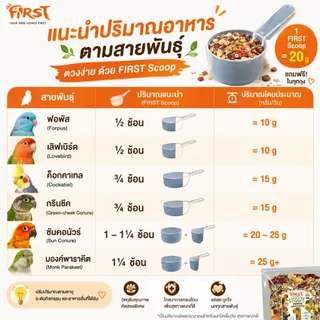 FIRST Veggie Mania อาหารนกแก้ว ผักแท้อบแห้งผสมธัญพืช Premium Veggie & Seed Mix 500g