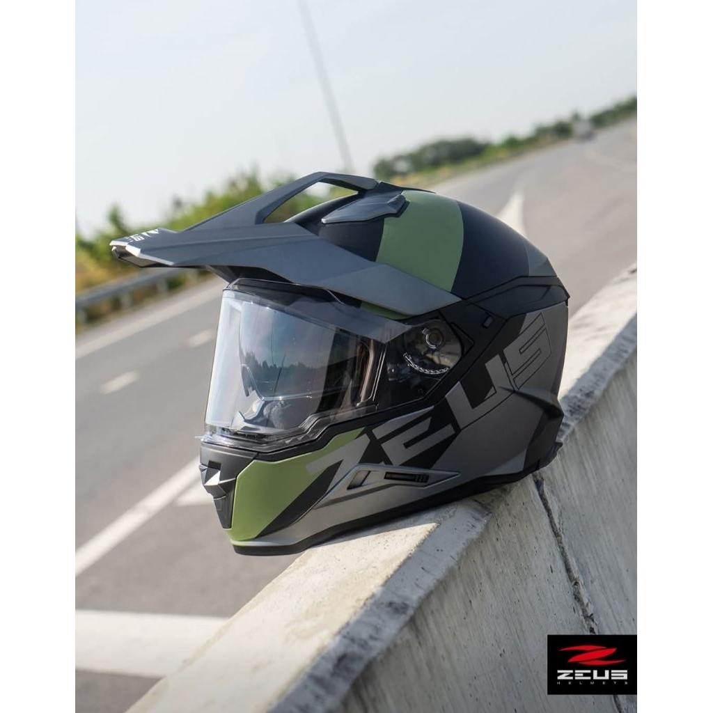 ZEUS หมวกกันน็อค ZS-913 เปลี่ยนทรงการใช้งานได้ 3 สไตล์ สำหรับผู้ขับขี่สายทัวร์ริ่งและสายฝุ่น