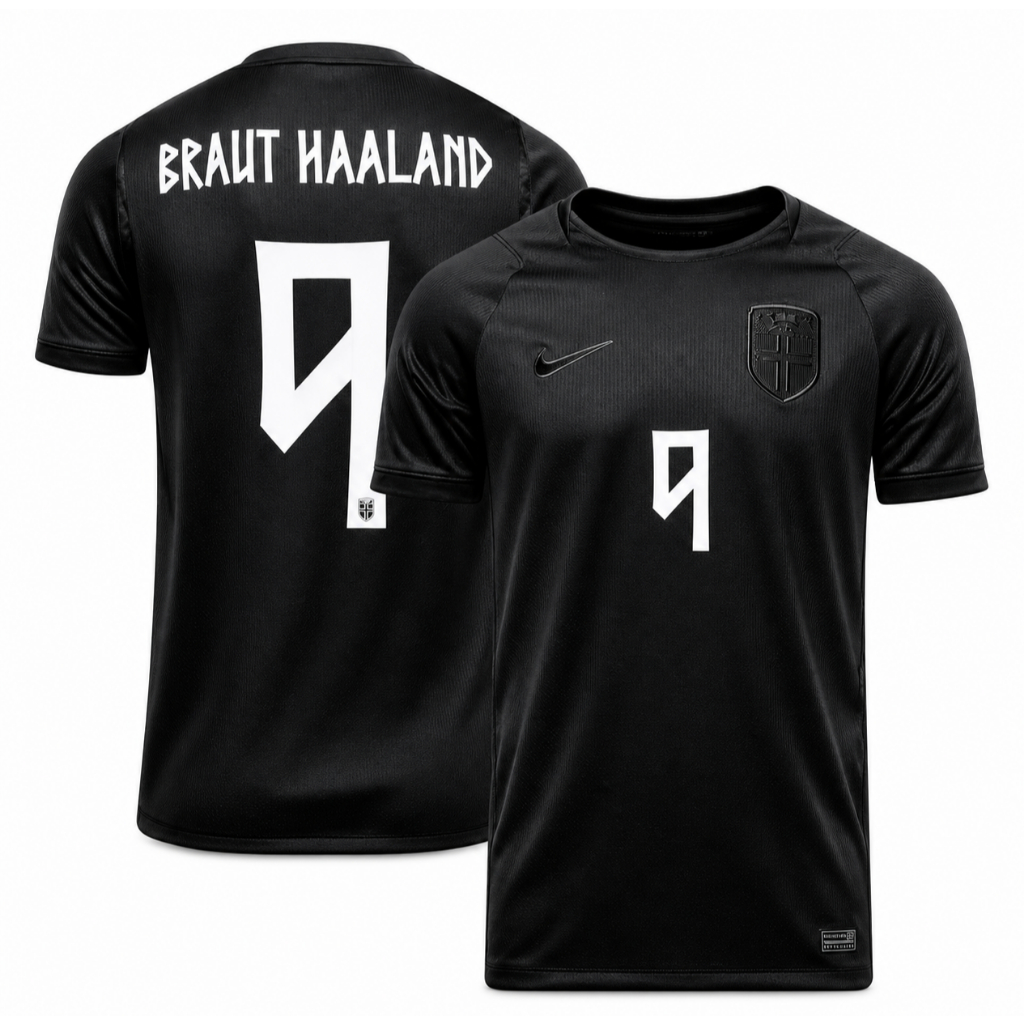 Norway 2026-27 Player Issue Away Jersey - Braut Haaland #9