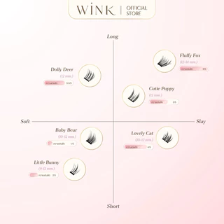 WINK ขนตาปลอมแบบติดบนขนตา รุ่นกาวดำ | ติดบนงอนกว่า | แถมแหนบฟรี