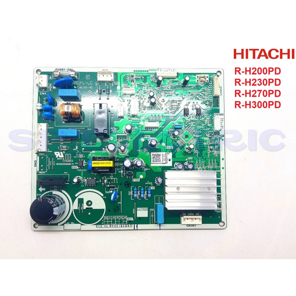 แผง PCB MIAN ตู้เย็น HITACHI อะไหล่แท้ รุ่น R-H200PD R-H230PD R-H270PD R-H300PD