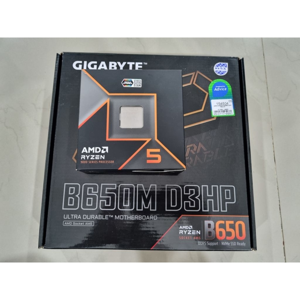 CPU R5 9600X + MB Gigabyte B650M มือสอง