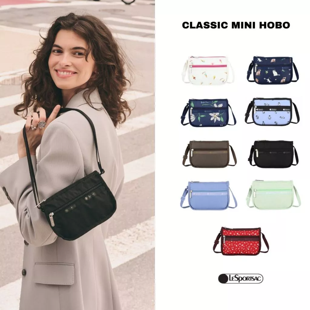 Lesportsac Classic Mini Hobo กระเป๋าใบเล็กมินิใบเล็ก กระเป๋าโฮโบใบเล็ก Style 3537
