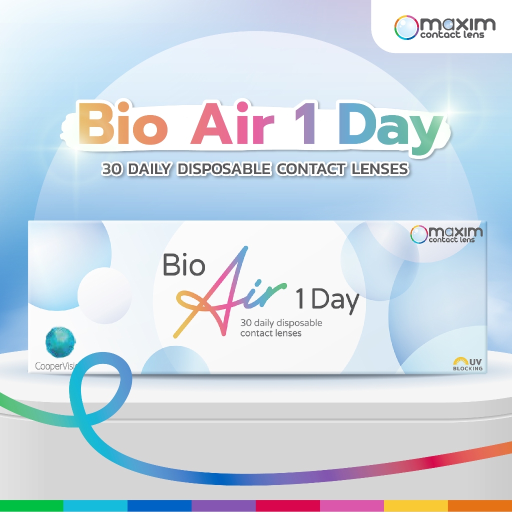Bio Air 1 Day คอนแทคเลนส์รายวัน ขนิดใส 15 คู่