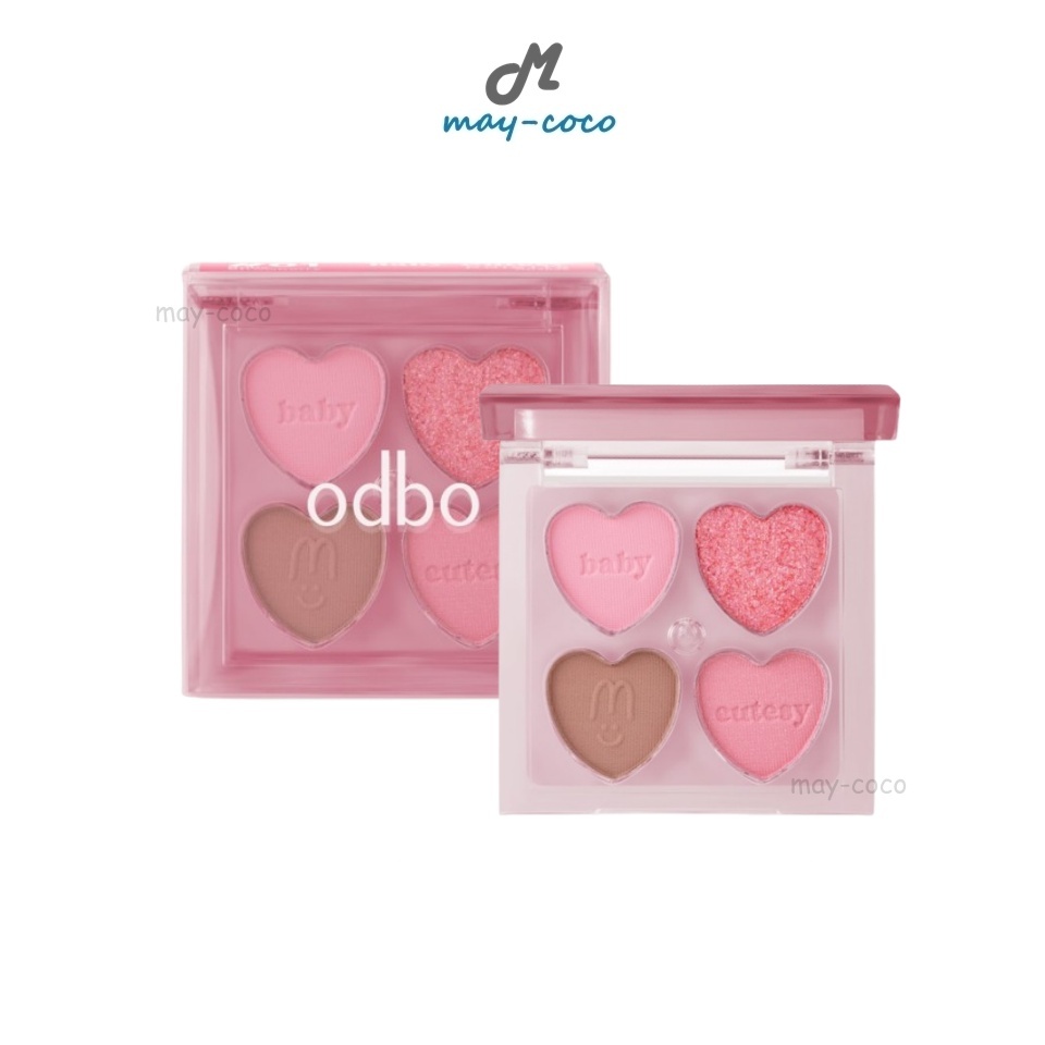 ถูก/แท้/มีไลฟ์ พาเลทท์ ODBO Baby Cutesy Palette อายแชโดว์ พาเลท เนื้อแมท ชิมเมอร์ ทาตา แต่งตา น่ารัก สีสวย พกพาง่าย