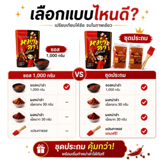 ซอสหม่าล่า ตัวแสบ (ซอสอย่างเดียว1000g+ชุดประถม) สูตรเผ็ดชา หอมเครื่องเทศ ใช้ได้ทันที