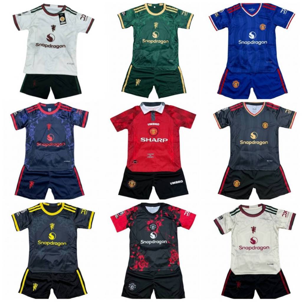 ชุดฟุดบอล(เสื้อ+กางเกง) ชุดกีฬาทีมชาติแบบใหม่ๆล่าสุด ชุดเด็กมี11สีครบไซส์ 14---30 พร้มส่งในไทยจัดส่งไว1-3วันได้ของ