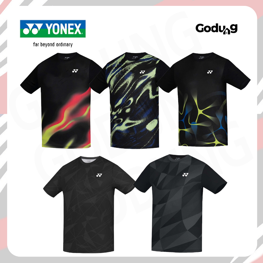 เสื้อแบดมินตัน Yonex Black Edition RW4 (ของแท้ 100%) ใส่สบาย ไม่คัน เนื้อผ้าดี ระบายอากาศ